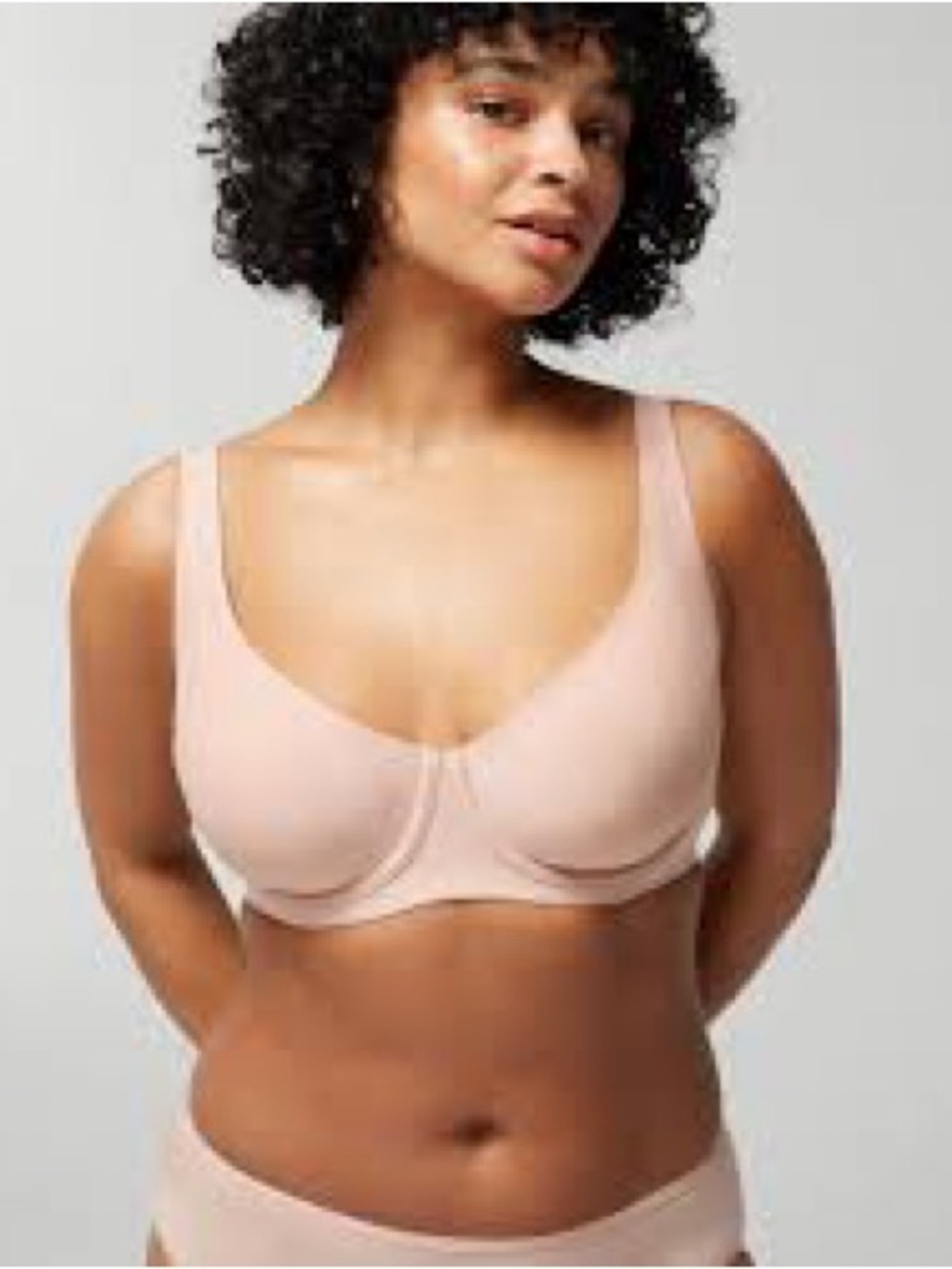 MAKE AN OFFER - SOMA Essential Unlined Nude Scoop Balconette Underwire Bra - Picture 3 of 6